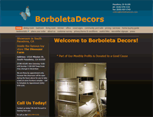 Tablet Screenshot of borboletadecors.com